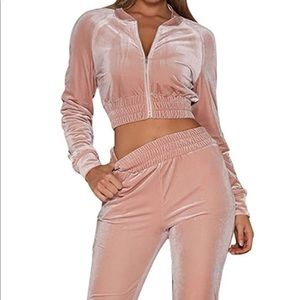 Women's Tracksuit Set 2 Piece Velvet